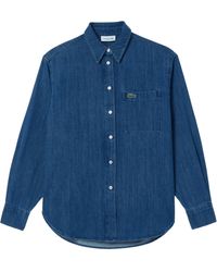 Lacoste - Jeansbluse - Lyst