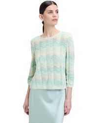 Cartoon - Strickpullover Lochstrick-Pullover mit Rundhalsausschnitt (1-tlg) Ajourmuster - Lyst
