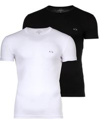 Armani Exchange - T-Shirt, 2er Pack- Rundhals, Kurzarm - Lyst