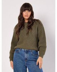 Apricot - Strickpullover Zopfmuster-Pullover (1-Tlg) Aus Grobstrick - Lyst