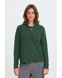 Oxmo - Troyer Oxballino Modischer Grobstrick-Pullover Mit Troyerkragen - Lyst