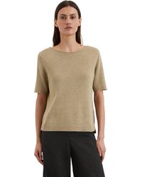 Marc O' Polo - Strickpullover aus Organic-Cotton-Leinen-Mix - Lyst