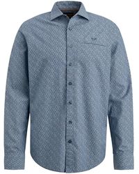 PME LEGEND - Langarmhemd Long Sleeve Shirt Print On YD Chec - Lyst