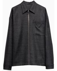 Prada - Camisa Con Cremallera, Talla - Lyst