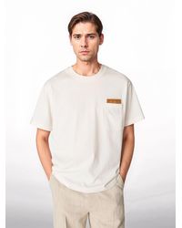 Bottega Veneta - Camiseta Con Detalle Intrecciato, Talla - Lyst