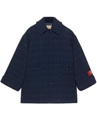 Gucci - Abrigo de tweed en mezcla de lana - Lyst