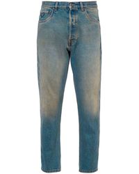Prada - Jeans rectos con efecto envejecido - Lyst