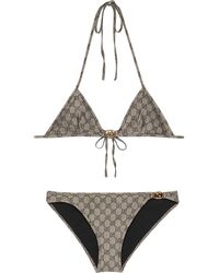 Gucci - Bikini con estampado GG Supreme - Lyst