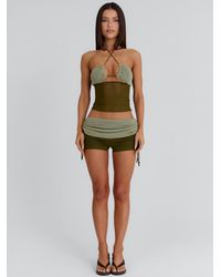Outcast - Aubri Shorts Khaki - Lyst