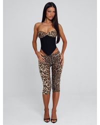 Outcast - Eira Capri Pant Leopard Sequin - Lyst