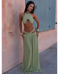 Outcast - Kayley Crop Top Sage - Lyst
