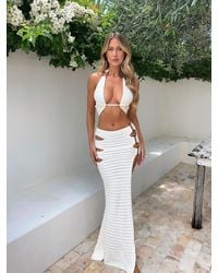 Outcast - Celeste Crop Top Cream - Lyst