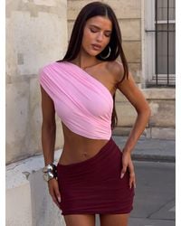 Outcast - Islan Mini Dress/Burgundy - Lyst