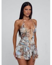 Outcast - Mutia Mini Dress Alaska - Lyst