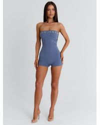 Outcast - Monae Playsuit Steel - Lyst