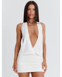 Outcast - Mary Mini Dress Cream - Lyst
