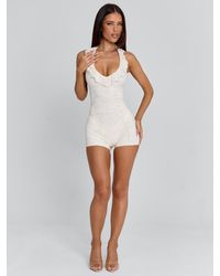 Outcast - Avila Playsuit Ivory - Lyst