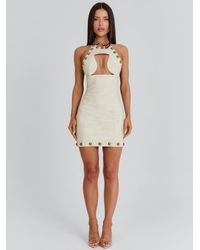 Outcast - Orlena Mini Dress Ivory - Lyst