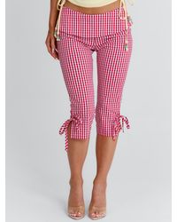 Outcast - Lennix Capri Pant Gingham - Lyst