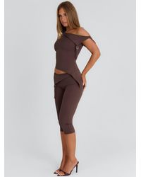 Outcast - Juliett Capri Pants Chocolate - Lyst