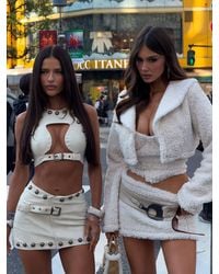 Outcast - Orlena Mini Skirt Ivory - Lyst