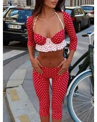 Outcast - Frieda Capri Pant Polka Dot - Lyst