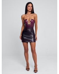 Outcast - Ismera Mini Dress Plum Ombre - Lyst