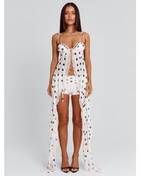 Outcast - Ashlyne Top Cream Polka Dot - Lyst