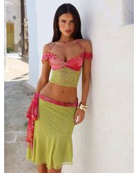 Outcast - Pippin Midi Skirt Pina Colada - Lyst