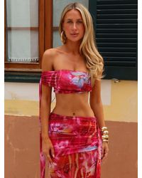 Outcast - Ziana Top Crimson Lily - Lyst