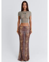 Outcast - Resan Maxi Skirt Tiger - Lyst