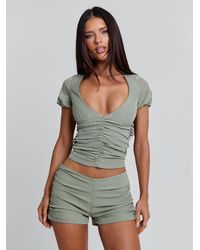 Outcast - Liza Short Pinstripe - Lyst