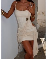 Outcast - Blanche Mini Dress Ivory - Lyst