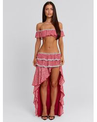 Outcast - Betty Maxi Skirt Gingham - Lyst