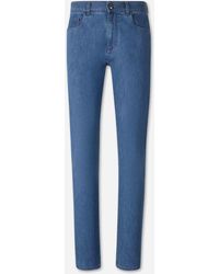 Canali - Jeans Rectos Algodón - Lyst