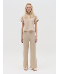 OVS - Ovs T-Shirt A Manica Corta Con Trama Waffle, Donna, Taglia - Lyst