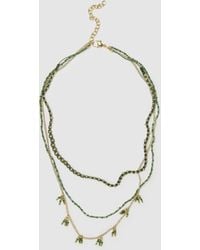 OVS - Ovs Collana Multistrato Da Donna Di Perline Verdi, Taglia - Lyst