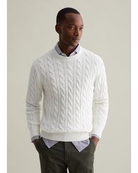 Piombo - Pullover Con Lavorazione A Treccia, Uomo, Taglia - Lyst