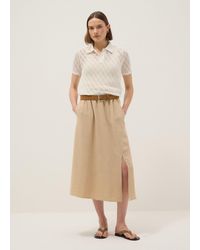 OVS - Gonna Lunga Regular Fit Con Vita Elasticizzata E Spacco, Donna, Taglia - Lyst