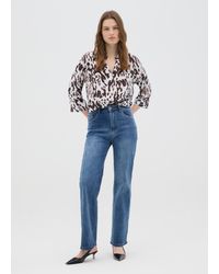 Hybrid - Camicia Da Donna Regular Fit Con Fantasia Animalier, Taglia - Lyst