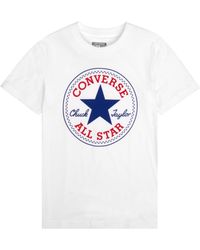 Converse - T-Shirt Con Stampa Logo Chuck Patch, , , Taglia - Lyst