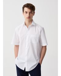 OVS - Ovs Camicia A Maniche Corte Regular Fit Con Tasca, Uomo, Taglia - Lyst