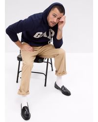 Gap - Felpa Con Cappuccio E Ricamo Logo, Uomo, Taglia - Lyst