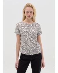 OVS - Ovs T-Shirt A Maniche Corte Con Stampa Floreale, Donna, Taglia - Lyst