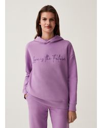 Felpa Con Cappuccio Curvy Mya di OVS in Rosso Lyst
