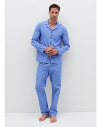 OVS - Pigiama Lungo Top Con Piping A Contrasto, Uomo, Taglia - Lyst