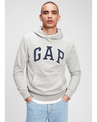 Gap - Felpa Con Cappuccio E Ricamo Logo, Uomo, Taglia - Lyst