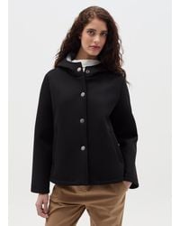 Hybrid - Giacca Corta Con Cappuccio E Bottoni, Donna, Taglia - Lyst