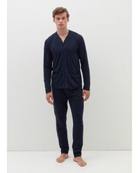 OVS - Pigiama Lungo Top Con Piping A Contrasto, Uomo, Taglia - Lyst