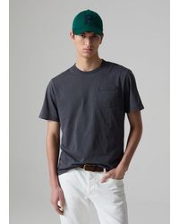 Piombo - T-Shirt Girocollo Con Tasca, Uomo, , Taglia - Lyst